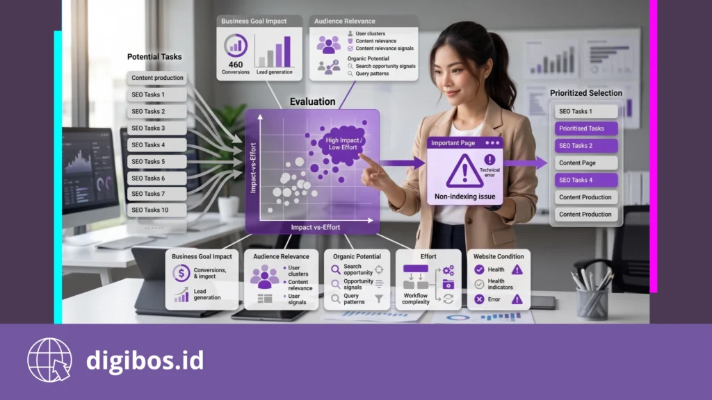 strategi SEO marketing - menentukan prioritas jika resource terbatas