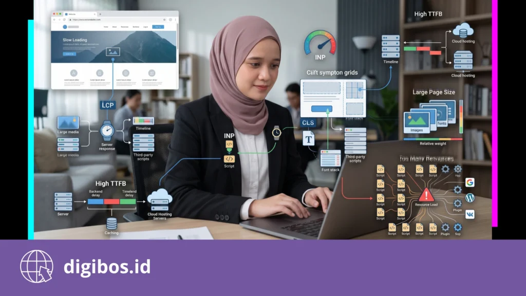 cara meningkatkan kecepatan website - penyebab website lambat