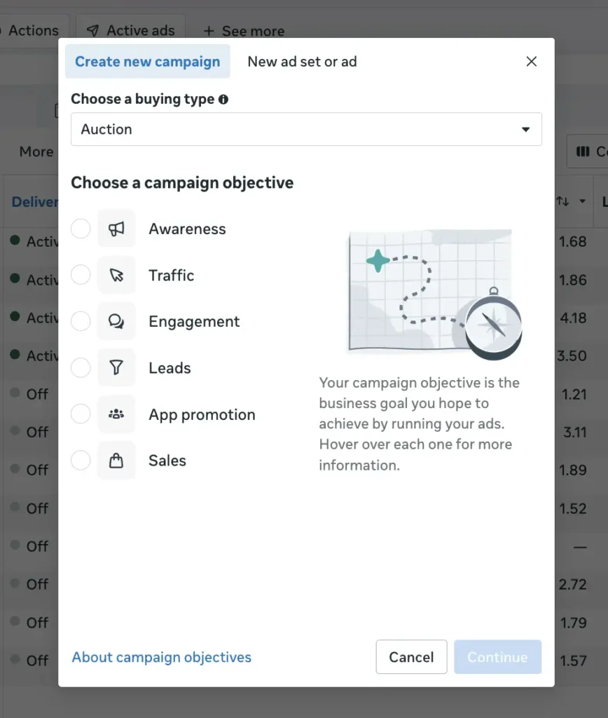 Macam-Macam Campaign Objectives Meta Ads