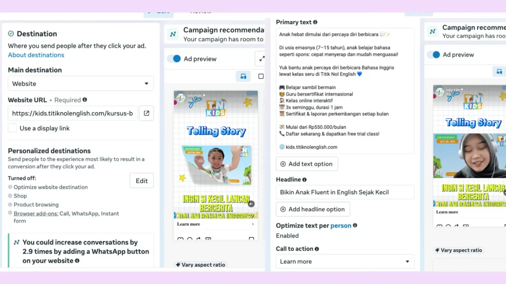 Materi Iklan Meta Ads Creatives