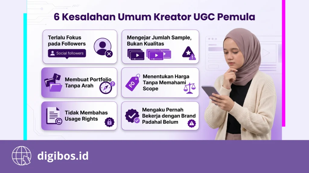 cara jadi UGC creator - kesalahan yang harus dihindari oleh pemula