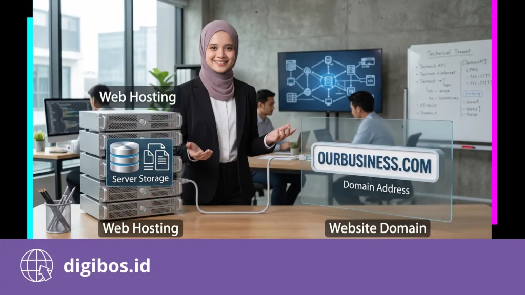 perbedaan domain dan hosting