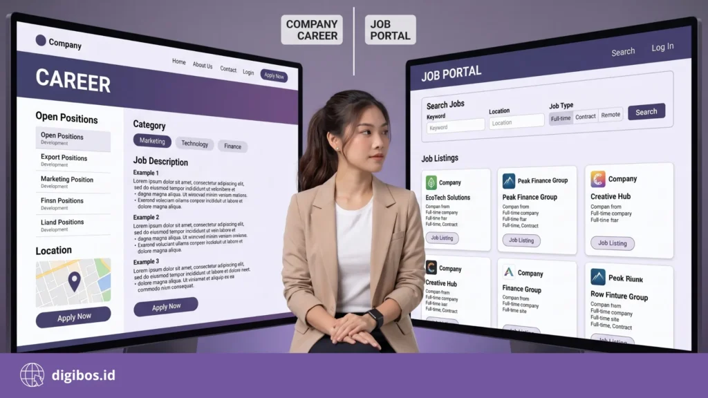 website career - website career vs job portal