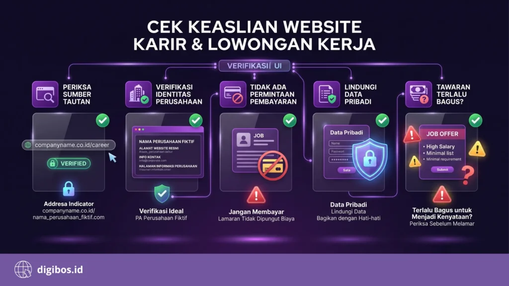 website career - cara memastikan website career resmi